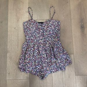 Floral Fall Romper